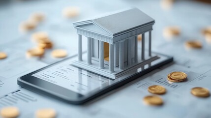 Poster - Mobile app for automatic bill payments with a digital bank model on your smartphone