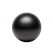 © kiimoshi - A sleek black sphere reflecting light, perfect for modern design projects., isolated on a transparent background.