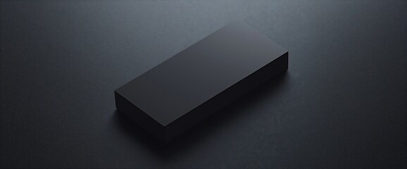 Poster - Dark rectangular box on a dark surface.