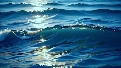 Wall Mural - background of sea water ripples