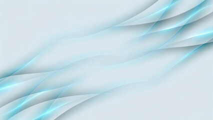 Poster - Abstract white wavy curve texture background. Website, banner and brochure background. Minimal elegant backdrop with smooth flowing lines and soft gradient for modern design presentation