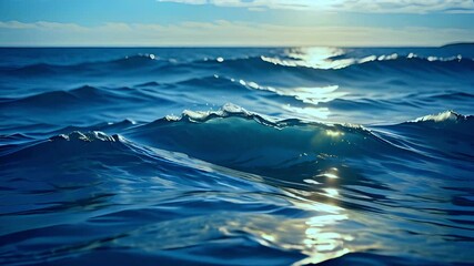 Wall Mural - background of sea water ripples