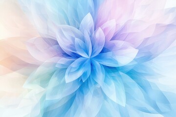 Poster - Abstract Pastel Flower Arrangement with Dynamic Colors and Soft Textures