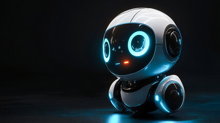Fototapete - Chat bot, virtual online assistant robot powered by AI. Chatbot to answer customer's questions on website, help and assistance