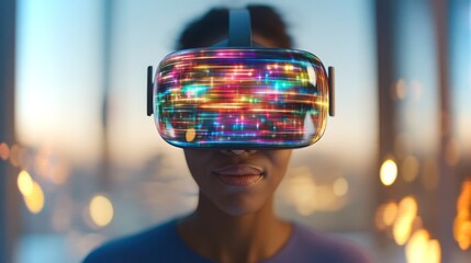 Poster - Exploring virtual worlds with vibrant visuals through advanced technology