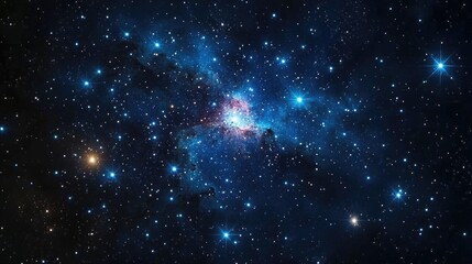 Wall Mural - Cosmic Nebula Star Cluster, Deep Space, Background, Astronomy, Science