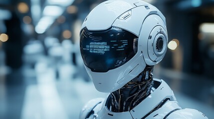 Poster - AI avatar assisting customers with personalized support in a modern retail environment