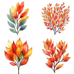Poster - Vibrant autumn leaves nature walk digital artwork outdoor scene close-up seasonal beauty