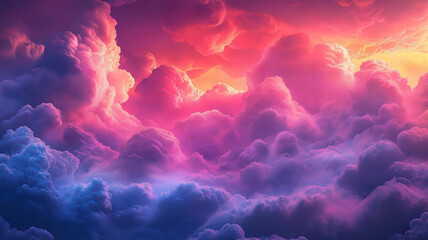 Wall Mural - Dark stormy clouds creating a powerful and intense natural backdrop for photography.