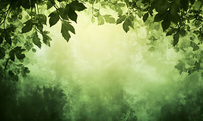 Sticker - Sunlit forest canopy background design