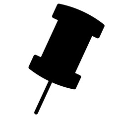 Poster - Office Pin Work Line Icon