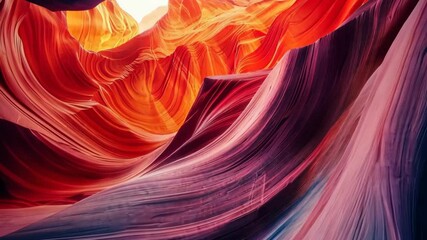 Wall Mural - vibrant colors swirl through the canyon valley, creating a stunning display of light and shadow at s
