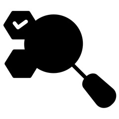 Poster - Office Search Business Line Icon