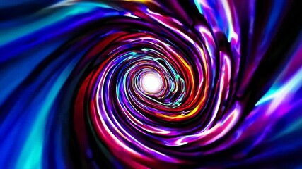 Poster - Colorful swirling vortex of vibrant abstract light, dynamic energy movement. Artistic digital design concept