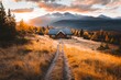 © Sanchai - A mountain hut on a hiking trail near Zakopane, offering rest to adventurers