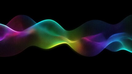 Poster - futuristic neon glowing lines background with high-speed light trails effect. dynamic and vibrant mo