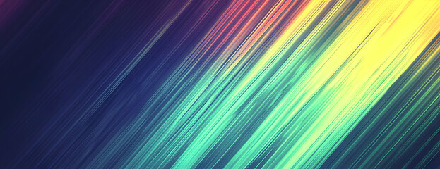 Poster - Abstract diagonal lines, vibrant hues, dark background, website use