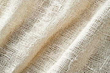 Poster - Fine weaving of natural threads showcases intricate fabric texture and craftsmanship