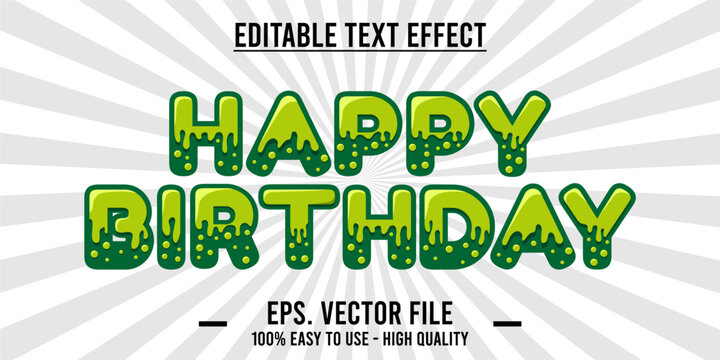 Happy birthday celebration concept. Happy birthday greetings with unique and modern design elements, decorative invitation card vector, eps file.