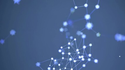 Poster - Visual representation of a digital network showing connections between data points in a tech environment