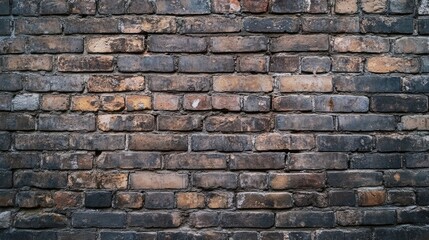 Poster - Textured aged brick wall in industrial style perfect for background use in various design projects