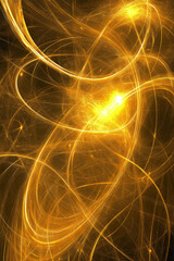 Poster - black abstract technology illustration background