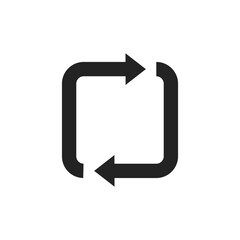 Poster - The circular arrow icon, commonly recognized as a symbol for refresh and reload actions, is an ideal choice for web and app interfaces, effectively conveying the renewal of content or data updates
