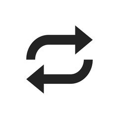 Poster - A circular arrow icon that symbolizes refresh or reload actions. This icon is ideal for user interfaces, design applications, and websites that require intuitive navigation for better user experience