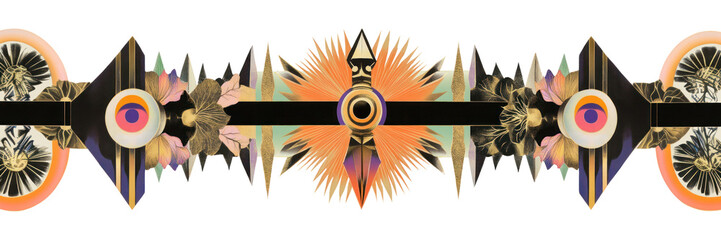 Wall Mural - PNG Border art illustration elements.