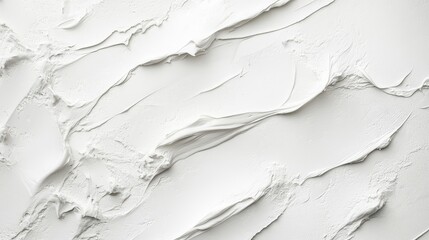 Poster - Textured white wall surface with abstract plaster relief pattern suitable for background. Copy Space available.