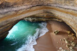 © robertharding - The gigantic Gruta de Benagil sea cave (Benagil Cathedral), Algarve, Portugal