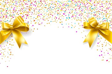 golden bows & confetti celebration