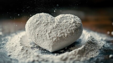 Wall Mural - Heart of Powdered Sugar