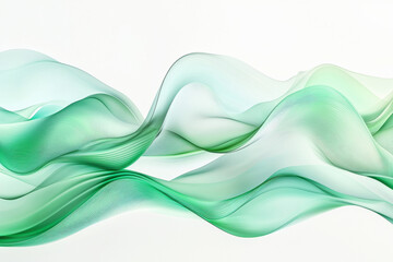 Poster - Flowing abstract eco pattern represents harmony with nature and sustainability
