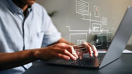 Poster - Streamline Your Business: Process Automation, Workflow Optimization, Hierarchy Management, Problem-Solving, Monitoring & Evaluation. Visualize        