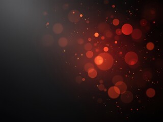 Poster - abstract red and black background with soft bokeh light effects