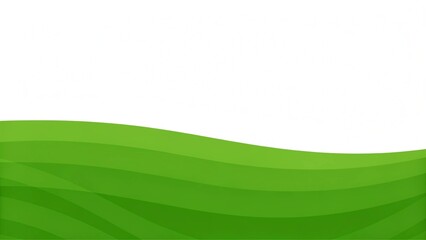 Poster - Simple green background. Modern wavy background style, abstract texture design backdrop for banner or presentation with smooth lines and fresh color theme, suitable for digital projects