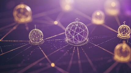 Poster - Interconnected Global Network Data Sphere Visualization