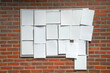 © nd700 - post board on the wall full of blank white papers