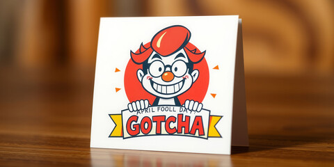 Fototapete - A yellow sign with a cartoon face and the words 