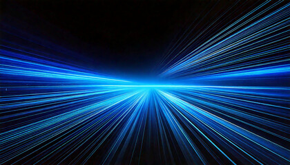 Wall Mural - Abstract blue light rays background Night starry sky. Meteor shower, abstract space background. Expressway in long delay, with car lights at night on autobahn. Vector glitter light fire flare trace.