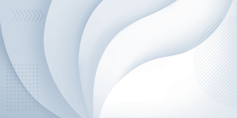 Elegant White Curve Wallpaper Background