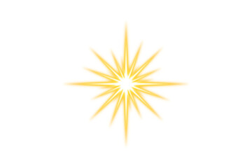 Wall Mural - glowing light effcts isolated on transparent background. sun flare light overlays. glow starlight wi