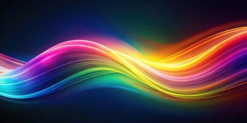 Wall Mural - Abstract Colorful Wave Design Vibrant Hues and Dynamic Flow