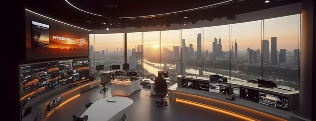  - Sunrise Cityscape Control Room