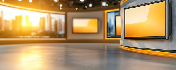 Poster - Studio sunrise city backdrop screens