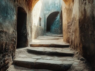 Entrance of Ancient Stone Alleyway