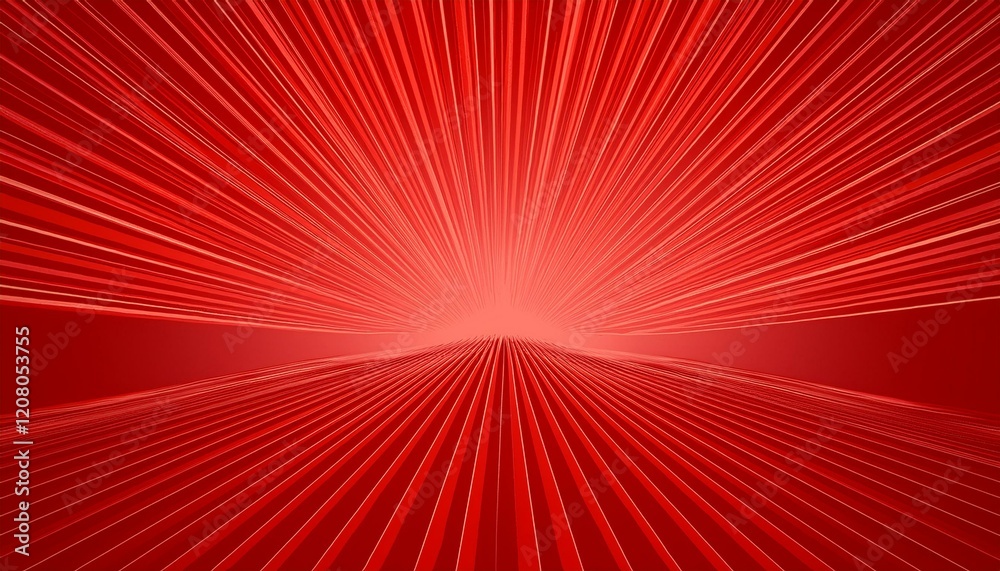 Bright red rays background. Generated image Stock Illustration | Adobe ...