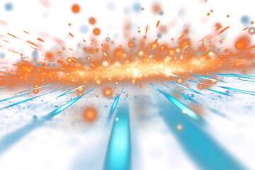Wall Mural - png blurred blue and orange sparks light backgrounds astronomy.