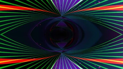 Aufkleber - Dynamic abstract vibrant geometric shapes animation